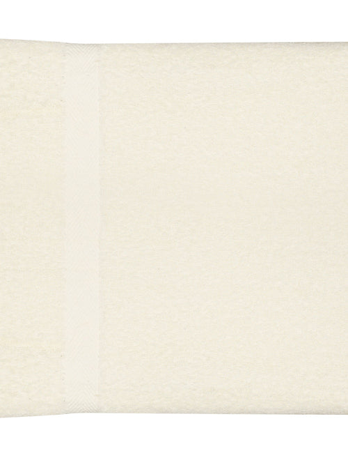 Cream Cotton Plain Bath Towel