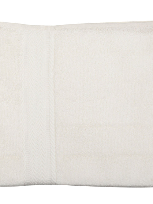 Cream Cotton Plain Bath Towel