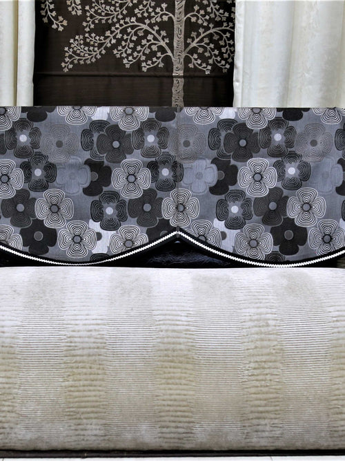 (Black/Grey)Sofa Back Printed Design