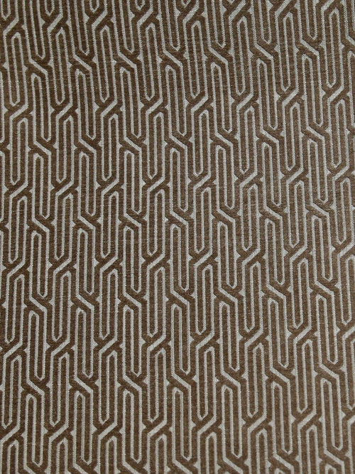 Turbo Design Sanile Jacquard Upholstery Sofa Fabric - Fawn & Gold