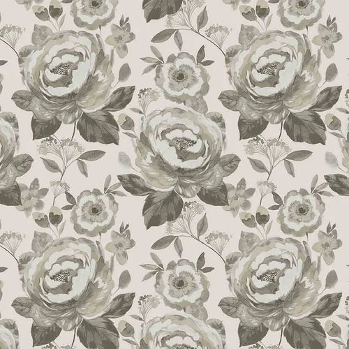 Ecru Floral Uphlostary Fabric