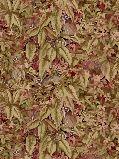 Lemurova Hidden Lemur Botanical Wallpaper