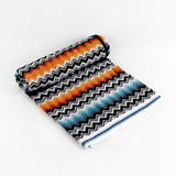 Multicolor Zigzag Cotton Bath Towel 27x55 Inch - Jagdish Store Online Since 1965