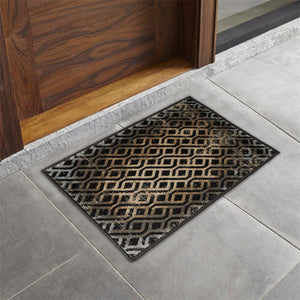 Jasmine- (Black) Modern Synthetic Indoor Mat(40 X 60 Cm) - Jagdish Store Online Since 1965