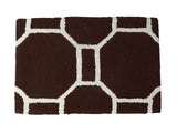 Azurra Hills- (Brown) Modern Synthetic Indoor Mat(50 X 80 Cm ) - Jagdish Store Online Since 1965