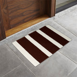 Azurra Hills- (Brown) Modern Striped Synthetic Indoor Mat(50 X 80 Cm ) - Jagdish Store Online Since 1965