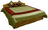 Pearl Double Bed Quilted Bedcover with 2 Pillow Covers and 2 Cushion Covers