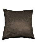 Brown Lurex Printed Velvet Cushion Cover
