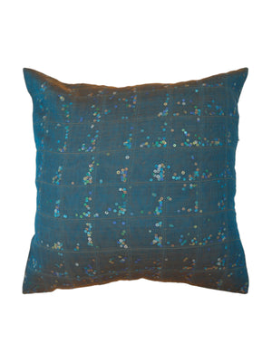 Sequence- Dupion Silk Cushion Cover(Blue) - Jagdish Store Online Since 1965