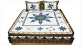 Reversible Printed Cotton Quilted BedCover Set-(1 bedcover+ 2 Pillow Covers) - Jagdish Store Karol Bagh Online Since 1965