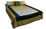 Patch Work Double Quilted Bedcover with 2 Pillow Covers and 2 Cushion Covers