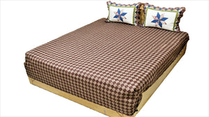 Reversible Printed Cotton Quilted BedCover Set-(1 bedcover+ 2 Pillow Covers) - Jagdish Store Karol Bagh Online Since 1965