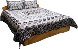 Multicolor Polycotton Double Bedcover with 2 Pillow Covers