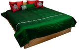Pearl Double Bed Quilted Bedcover with 3 Pillow Covers and 2 Cushion Covers