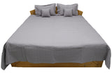 L.Mauve-Cotton BedCover Set-(1 bedcover+ 2 Pillow Covers + 2 Cushion Covers)-108 X 108 Inch - Jagdish Store Online Since 1965