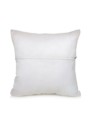 (Cream)Patch Work-Silk Cushion Cover - Jagdish Store Online Since 1965