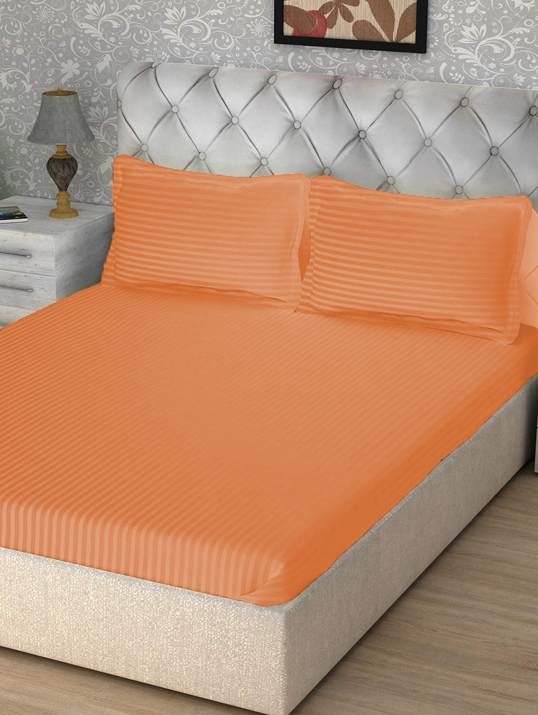 Solid Mustard 90 X 108 Inch Bedsheet Set -(1 bedsheet+ 2 Pillow Covers) - Jagdish Store Online Since 1965