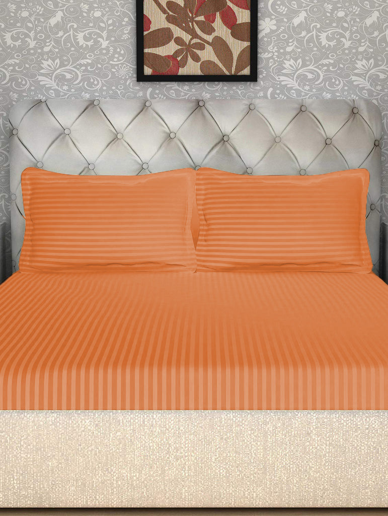Solid Mustard 90 X 108 Inch Bedsheet Set -(1 bedsheet+ 2 Pillow Covers) - Jagdish Store Online Since 1965
