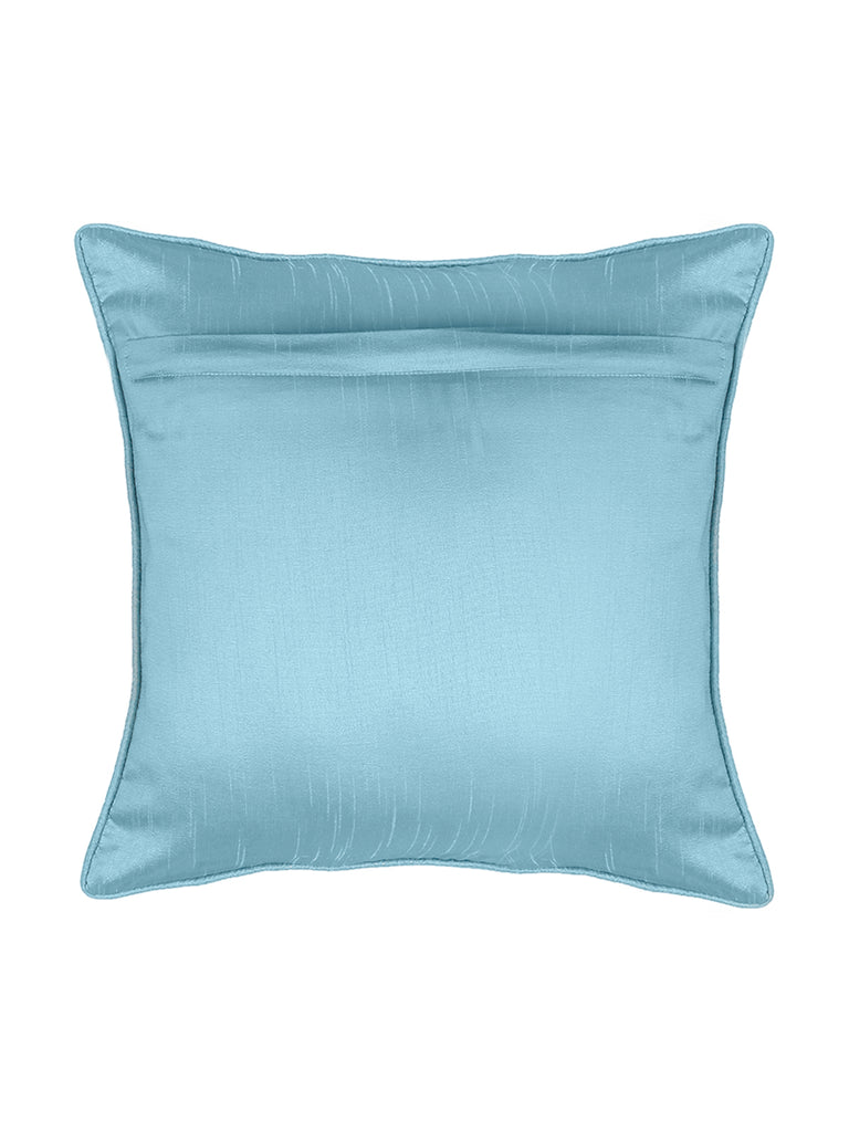 Polyester Floral (Muticolor)Embroidered Cushion Cover - Jagdish Store Online Since 1965