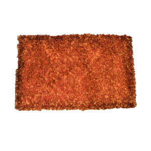 (Orange) Modern Polyester Shaggy Indoor Mat(40 X 60 Cm) - Jagdish Store Online Since 1965