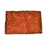 (Orange) Modern Polyester Shaggy Indoor Mat(40 X 60 Cm) - Jagdish Store Online Since 1965