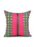 (Green/Pink)Brocade- Dupion Silk Cushion Cover - Jagdish Store Online Since 1965