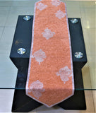 Self(13 X 60 Inch) Table Runner(D.Peach)-Velvet - Jagdish Store Online Since 1965