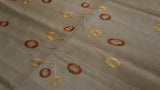 Embroidery(60x108 Inch)Table Cover(Gold/Cream)-Linen/Polyester - Jagdish Store Online Since 1965