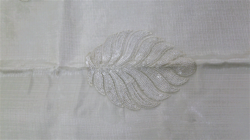 Sequence Motive(60x108 Inch)Table Cover(Cream)-Sheer/Satin - Jagdish Store Online Since 1965