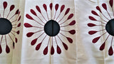 (Maroon) Curtain Self Design- Polyester(7 X 4 Feet) - Jagdish Store Online Since 1965