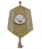 Embroidery with Tussle Table Runner