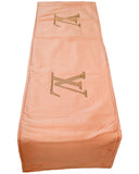 Sequence Work(15 X 82 Inch) Table Runner(Peach)-Polyester - Jagdish Store Online Since 1965