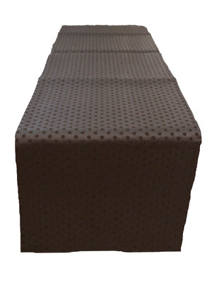 Dot Embroidery(13 X 90 Inch) Table Runner(Brown)-Leather - Jagdish Store Online Since 1965