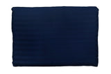 Solid Navy Blue Double Bedsheet with 2 Pillow Covers