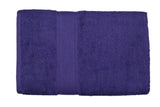 Purple Cotton Plain Bath Towel