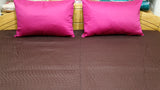 Reversible Plain PolySilk Quilted BedCover Set-(1 bedcover+ 2 Pillow Covers) - Jagdish Store Karol Bagh Online Since 1965
