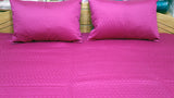 Reversible Plain PolySilk Quilted BedCover Set-(1 bedcover+ 2 Pillow Covers) - Jagdish Store Karol Bagh Online Since 1965