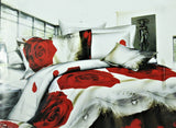 Floral Print Double Bedsheet with 2 Pillow Covers