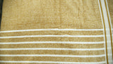 (Gold) Striped Cotton Bath Towel(27 X 54 Inch) - Jagdish Store Online Since 1965