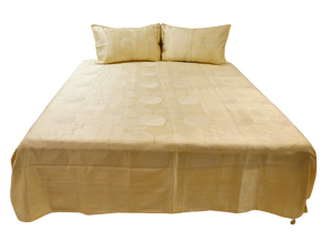 Self Design Polyester BedCover 108 X 108 Inch Set-(1 bedcover+ 2 Pillow Covers) - Jagdish Store Online Since 1965