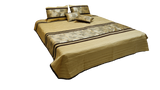 Silk Ambi Double Bedcover with 2 Pillow Covers and 2 Filled Cushion