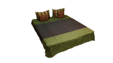 Linb Kantha Double Bedcover with 2 Pillow Covers and 2 Cushion Covers