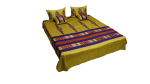 Rosario Premium Double Bedcover with 2 Pillow Covers and 2 Cushion Covers