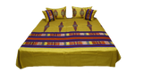 Rosario Premium Double Bedcover with 2 Pillow Covers and 2 Cushion Covers