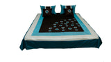 Pixel Flower Double Bedcover with Pillow Covers and Cushion Covers