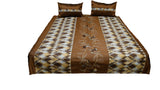 Ikat Design Double Bedcover with 2 Pillow Cover