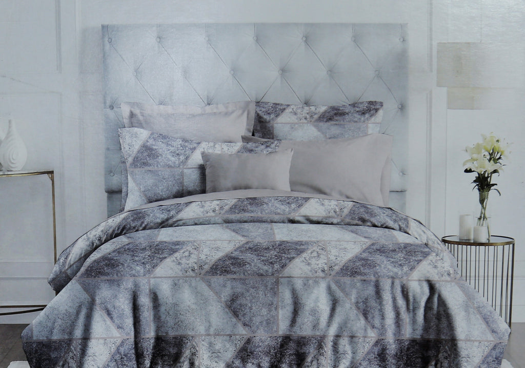 Trident Nectarsoft Printed Double Bedsheet with 4 Pillow Covers
