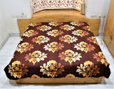 Portico Printed(Brown/Beige) Cotton AC Quilt (90x100 Inch)-250 GSM - Jagdish Store Online Since 1965
