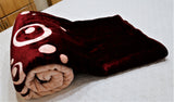 Belpa (Printed) Burgundy Blanket-(220 X 240 Cm) - Jagdish Store Online Since 1965