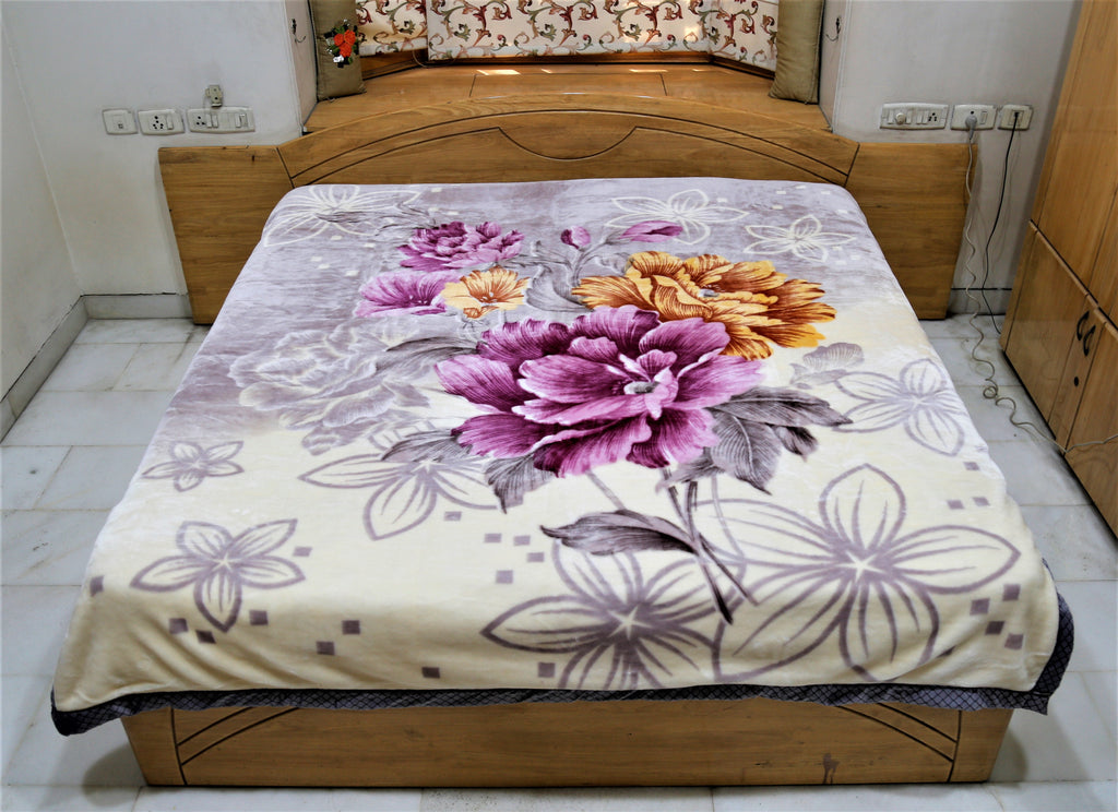 Brooklyn (Printed) Multi Blanket-(220 X 240 Cm) - Jagdish Store Online Since 1965